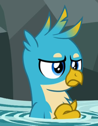 Size: 678x875 | Tagged: safe, derpibooru import, screencap, gallus, griffon, what lies beneath, cropped, male