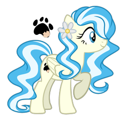 Size: 1501x1473 | Tagged: safe, artist:nightmarye, derpibooru import, oc, oc:wallflower, pegasus, pony, cutie mark, female, magical lesbian spawn, mare, offspring, parent:doctor fauna, parent:fluttershy, parents:faunashy, simple background, solo, transparent background