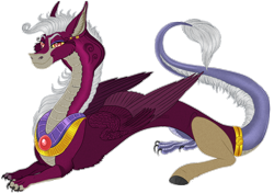 Size: 1118x785 | Tagged: safe, artist:bijutsuyoukai, derpibooru import, oc, oc only, hybrid, adoptable, digital art, interspecies offspring, male, offspring, parent:discord, parent:sphinx (character), simple background, solo, transparent background