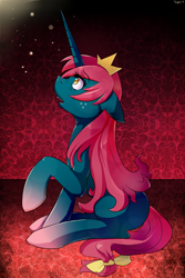 Size: 1024x1536 | Tagged: safe, artist:twigileia, derpibooru import, oc, oc:empress lace, alicorn, alicorn oc, bow, crown, female, jewelry, regalia, solo