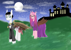 Size: 4960x3508 | Tagged: safe, artist:mr100dragon100, derpibooru import, oc, pony, undead, unicorn, vampire, vampony