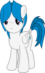 Size: 1081x1767 | Tagged: safe, artist:frownfactory, derpibooru import, oc, oc only, oc:stratagem, pegasus, pony, .svg available, 2019 community collab, blue mane, blue tail, cutie mark, derpibooru community collaboration, male, purple eyes, simple background, solo, stallion, svg, tail wrap, transparent background, two toned mane, two toned tail, vector, wings