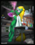 Size: 1575x2000 | Tagged: safe, artist:hardlugia, derpibooru import, oc, oc:professor sugarcube, pony, beaker, blonde hair, blue eyes, chemistry, chest fluff, clothes, collar, female, glasses, green coat, lab coat, laboratory, periodic table, potion, science, solo, sticker, test tube