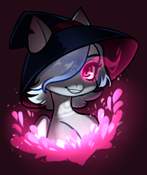 Size: 2215x2643 | Tagged: safe, artist:aphphphphp, derpibooru import, oc, oc only, pony, female, hat, mare, solo, witch hat