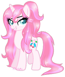 Size: 555x653 | Tagged: safe, artist:doroshll, derpibooru import, oc, oc:cherry blossom, pony, unicorn, female, mare, simple background, solo, transparent background