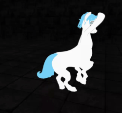 Size: 650x600 | Tagged: safe, derpibooru import, centaur, pony, 3d, animated, gif, majestic as fuck, second life, solo, wat