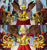 Size: 1937x2053 | Tagged: safe, artist:mandy1412, derpibooru import, king grover, griffon, the lost treasure of griffonstone, armor, clothes, comparison, crown, crown of grover, griffon guard, griffonstone, helmet, idol of boreas, jewelry, male, regalia, scarf, scene interpretation, spread wings, wings