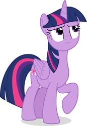 Size: 4940x7133 | Tagged: safe, artist:shutterflyeqd, derpibooru import, twilight sparkle, twilight sparkle (alicorn), alicorn, pony, school raze, absurd resolution, female, mare, raised hoof, simple background, solo, transparent background, vector