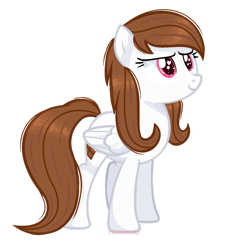 Size: 1024x1137 | Tagged: safe, artist:talentspark, derpibooru import, oc, oc:chocolate hearts, pegasus, pony, female, mare, simple background, solo, transparent background