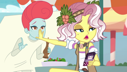 Size: 1920x1080 | Tagged: safe, derpibooru import, screencap, vignette valencia, better together, equestria girls, rollercoaster of friendship, background human, pearl pompadour, pilot pearl