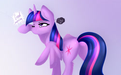 Size: 2794x1732 | Tagged: safe, artist:black-cat-kira, derpibooru import, twilight sparkle, twilight sparkle (alicorn), alicorn, pony, cutie mark, dialogue, female, grumpy, mare, one eye closed, plot, solo, tired