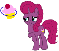 Size: 1246x1080 | Tagged: safe, artist:徐詩珮, derpibooru import, oc, oc:fizzy cake, pony, unicorn, magical lesbian spawn, next generation, offspring, parent:glitter drops, parent:tempest shadow, parents:glittershadow, simple background, transparent background