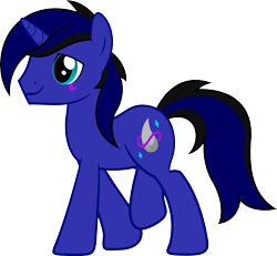 Size: 5971x5525 | Tagged: safe, artist:redpandapony, derpibooru import, oc, oc:midnight blade, pony, unicorn, absurd resolution, male, simple background, solo, stallion, transparent background, vector