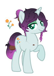 Size: 1108x1548 | Tagged: safe, artist:roserooibos, derpibooru import, oc, oc only, oc:flora aura, pony, unicorn, bedroom eyes, eyeshadow, female, jewelry, makeup, mare, necklace, raised hoof, simple background, solo, transparent background