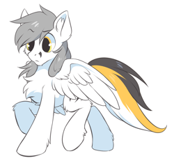 Size: 942x881 | Tagged: safe, artist:hioshiru, derpibooru import, oc, oc:kej, pegasus, pony, simple background, solo