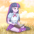 Size: 2952x2952 | Tagged: safe, artist:sumin6301, derpibooru import, twilight sparkle, equestria girls, adorkable, book, clothes, cloud, cute, dork, drawing, grass, leg warmers, legs, miniskirt, pencil, pleated skirt, shirt, shoes, sitting, skirt, sky, smiling, solo