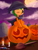 Size: 3000x4000 | Tagged: safe, artist:pesty_skillengton, derpibooru import, oc, pony, broom, candle, candy, cape, clothes, cute, food, halloween, hat, holiday, jack-o-lantern, lollipop, milka, moon, one eye closed, pumpkin, sky, snickers, solo, sweets, tombstones, wink, witch, witch hat, ych result