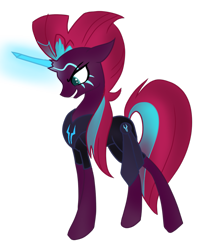 Size: 953x1200 | Tagged: safe, artist:mysteriousshine, derpibooru import, tempest shadow, comic:the storm kingdom, my little pony: the movie, crystal of light, eye scar, fanart, female, general tempest shadow, glowing scar, mare, scar, simple background, solo, transparent background, vector