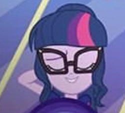 Size: 379x343 | Tagged: safe, derpibooru import, screencap, sci-twi, twilight sparkle, better together, equestria girls, low quality, out of context, solo