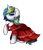 Size: 2208x2583 | Tagged: safe, artist:pridark, derpibooru import, oc, oc only, oc:dostluk vasitasiyla harmony, pony, unicorn, 2020 community collab, clothes, collar, commission, derpibooru community collaboration, dress, female, gala dress, mare, simple background, smiling, solo, transparent background