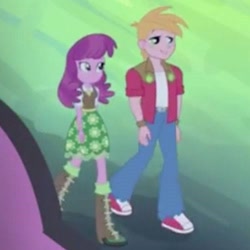 Size: 500x500 | Tagged: safe, derpibooru import, screencap, big macintosh, cheerilee, equestria girls, perfect day for fun, cropped, duo, humans standing next to each other