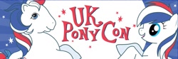 Size: 940x311 | Tagged: safe, derpibooru import, oc, oc only, oc:britannia (uk ponycon), earth pony, pony, g1, convention, female, generational ponidox, mare, mascot, self ponidox, uk ponycon, united kingdom