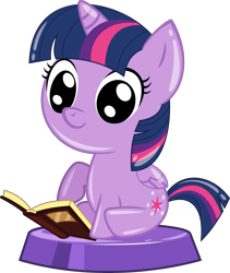 Size: 2599x3083 | Tagged: safe, artist:phucknuckl, derpibooru import, twilight sparkle, twilight sparkle (alicorn), alicorn, my little pocket ponies, book, female, inkscape, pocket ponies, reading, simple background, solo, transparent background, vector