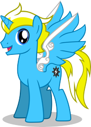 Size: 3191x4469 | Tagged: safe, artist:vector-brony, derpibooru import, oc, oc only, cyborg, pony, unicorn, 2019 community collab, derpibooru community collaboration, simple background, solo, transparent background, vector