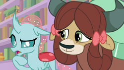 Size: 1280x720 | Tagged: safe, derpibooru import, screencap, ocellus, yona, what lies beneath