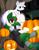 Size: 2975x3850 | Tagged: safe, artist:zanezandell, derpibooru import, fox, pony, female, halloween, holiday, lounging, witch