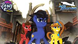 Size: 1658x932 | Tagged: safe, derpibooru import, pony, ace attorney, apollo justice, athena cykes, crossover, dual destinies, movie, phoenix wright, ponified