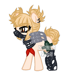 Size: 821x821 | Tagged: safe, artist:neongutz, derpibooru import, pony, himiko toga, himiko toga's outfit, my hero academia, ponified, quirked pony, simple background, solo, transparent background