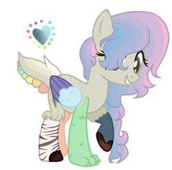 Size: 1024x1016 | Tagged: safe, artist:k3elliebear, derpibooru import, oc, oc:wild heart, hybrid, base used, female, interspecies offspring, offspring, parent:discord, parent:fluttershy, parents:discoshy, simple background, solo, transparent background