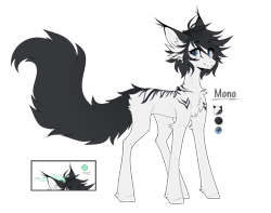 Size: 2073x1635 | Tagged: safe, artist:monogy, derpibooru import, oc, oc:mono, cat pony, original species, pony, female, reference sheet, simple background, solo, transparent background