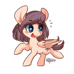 Size: 800x800 | Tagged: safe, artist:phyllismi, derpibooru import, oc, pegasus, pony, female, looking back, mare, simple background, solo, transparent background