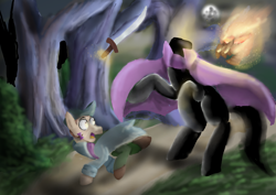 Size: 4960x3508 | Tagged: safe, artist:mr100dragon100, derpibooru import, headless horse, disney, fire, headless, ichabod crane, pumkin, the adventures of ichabod and mr. toad, the legend of sleepy hollow