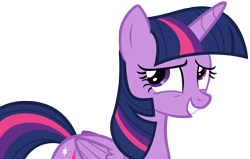 Size: 4340x2756 | Tagged: safe, artist:andoanimalia, derpibooru import, twilight sparkle, twilight sparkle (alicorn), alicorn, pony, the washouts (episode), embarrassed, female, mare, simple background, solo, teeth, transparent background, vector