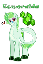 Size: 547x815 | Tagged: safe, artist:andy-hazards, derpibooru import, oc, oc only, oc:esmeralda, dracony, hybrid, base used, claw hooves, fangs, female, glasses, interspecies offspring, offspring, parent:rarity, parent:spike, parents:sparity, simple background, solo, transparent background
