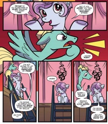 Size: 1066x1225 | Tagged: safe, artist:kate sherron, derpibooru import, idw, zephyr breeze, spoiler:comic, spoiler:comic74, pixie cut (idw), shipping fuel