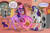 Size: 6000x4000 | Tagged: safe, artist:shaslan, derpibooru import, rarity, twilight sparkle, twilight sparkle (alicorn), alicorn, pony, unicorn, book, dancing, dialogue, duo, glowing horn, golden oaks library, leonine tail, magic, missing cutie mark, party, smiling, speakers, speech bubble, telekinesis, tongue out, watermark