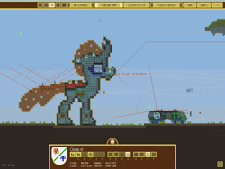 Size: 1024x768 | Tagged: safe, derpibooru import, ocellus, changedling, changeling, airships: conquer the skies, crossover, game screencap, landship, modded building, modded landship, video game