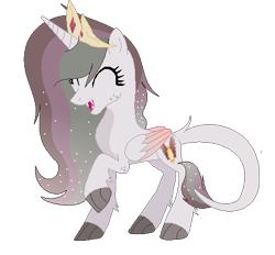 Size: 461x428 | Tagged: safe, artist:puderniczka12, derpibooru import, oc, oc only, oc:princess eris, dracony, hybrid, interspecies offspring, offspring, parent:dragon lord torch, parent:princess celestia, simple background, solo, transparent background