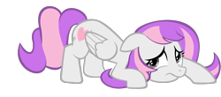 Size: 2181x963 | Tagged: safe, derpibooru import, oc, oc:amethyst lullaby, pegasus, pony, base used, scared, simple background, solo, transparent background