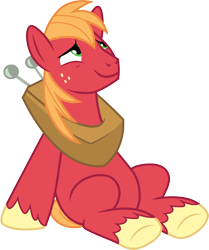 Size: 3000x3590 | Tagged: safe, artist:cloudyglow, derpibooru import, big macintosh, earth pony, pony, the break up breakdown, missing cutie mark, simple background, solo, transparent background, unshorn fetlocks, vector, yoke