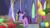 Size: 1280x720 | Tagged: safe, derpibooru import, screencap, twilight sparkle, twilight sparkle (alicorn), alicorn, best gift ever, christmas ornament, christmas wreath, decoration, floppy ears, ornament, solo, worried, wreath