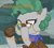 Size: 1133x1011 | Tagged: safe, derpibooru import, edit, edited screencap, screencap, pony, a rockhoof and a hard place, ball, identifying wood, image macro, loupe, meme, professor fossil, solo