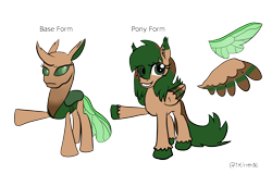 Size: 4124x2642 | Tagged: safe, artist:tkitten16, derpibooru import, oc, oc only, oc:fluttering forest, changedling, changeling, changedling oc, changeling oc, ponysona, reference sheet, simple background, solo, transparent background