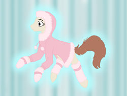 Size: 1585x1200 | Tagged: safe, derpibooru import, oc, oc:pink spirit, pony, other realm, winter, winter clothes, winter coat, winter outfit
