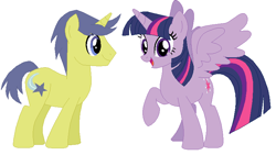 Size: 782x442 | Tagged: safe, artist:lucylink, derpibooru import, comet tail, twilight sparkle, twilight sparkle (alicorn), alicorn, pony, cometlight, female, male, shipping, simple background, straight, white background