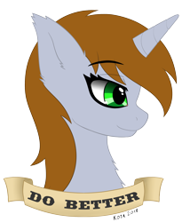 Size: 2056x2505 | Tagged: safe, artist:kota, derpibooru import, oc, oc only, oc:littlepip, pony, unicorn, fallout equestria, bust, fanfic, fanfic art, female, horn, mare, portrait, profile, simple background, solo, text, transparent background